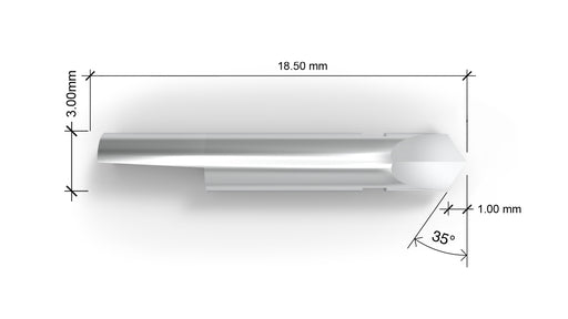 Close-up of high-quality replacement blades designed for Zünd Z3 / 3910333 and K3 cutting machines, available at Flatbed Tools