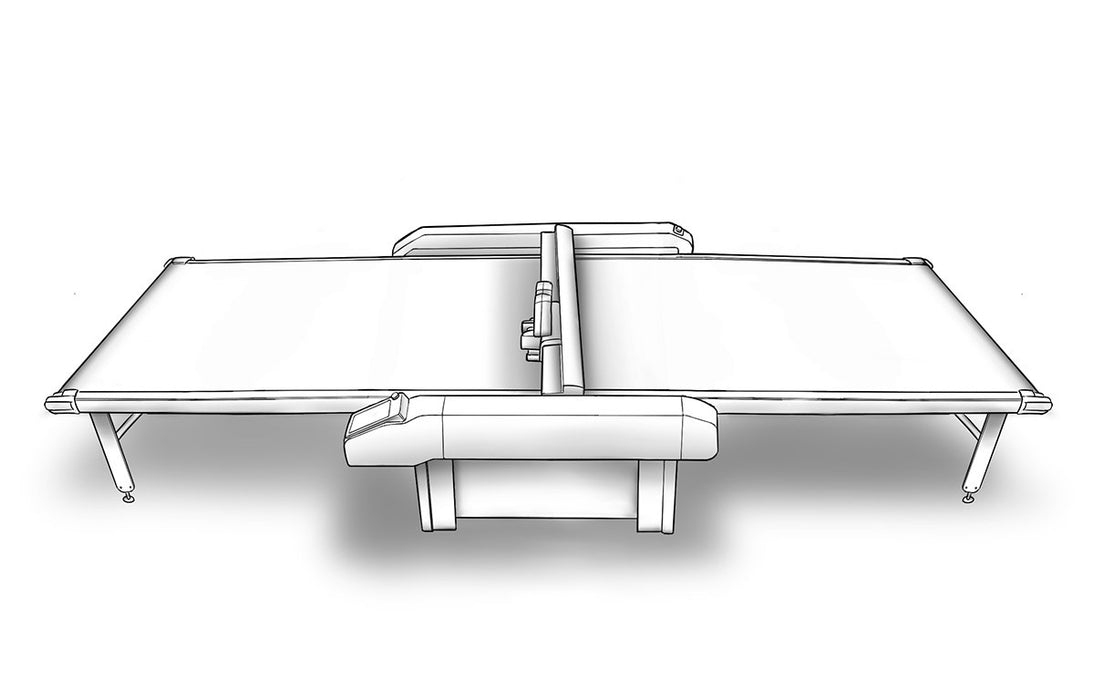 S3 XL-1200 - Premium - Conveyor Belt - With full front and full rear conveyor belt extension