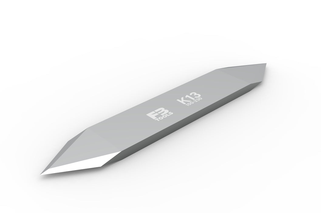 K13 Precision Cutting Blade - Iso View for Zund Machines by Flatbed Tools