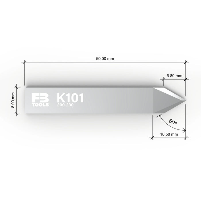 K101 drag blade replaces Zund Z101 - top view
