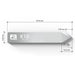 K10 double edge drag blade replaces Zund Z10 - dimensions view