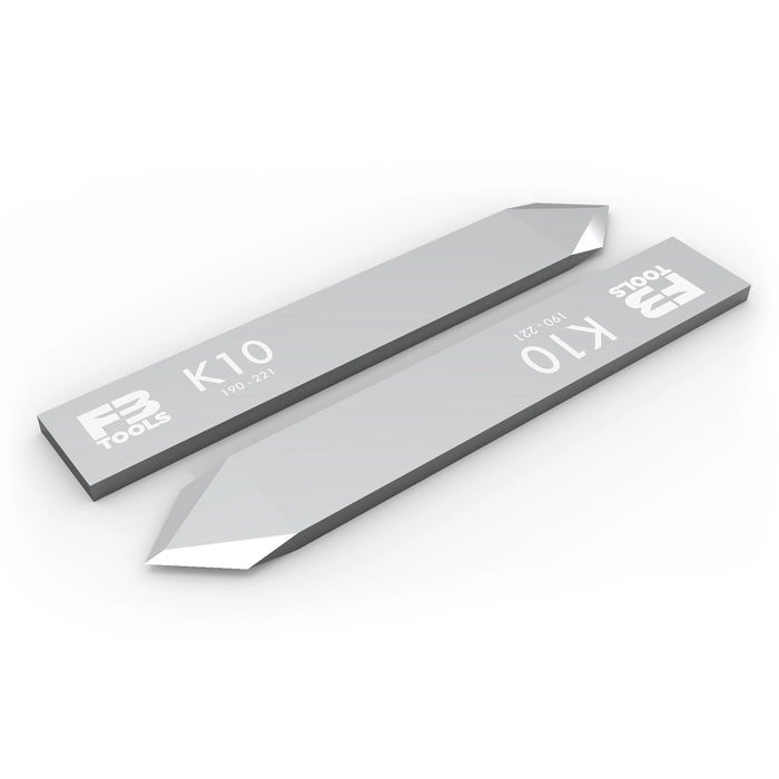 K10 double edge drag blade replaces Esko BLD-DF212 - iso view