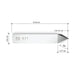 K11 drag blade replaces Zund Z11 - dimensions view