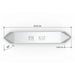 K12 double edge drag blade replaces Zund Z10 3910301 - dimensions view