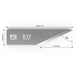 K17 drag blade replaces Zund Z17 - dimensions