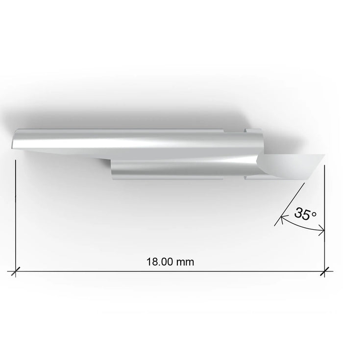 K1 drag blade dimensions - 0.039in max cutting depth