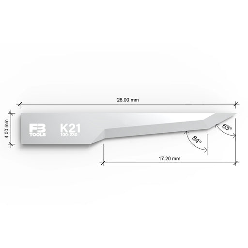 K21 oscillating blade replaces Zund Z21 - dimensions view