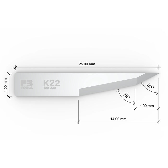 K22 oscillating blade replaces Zund Z22 - iso view
