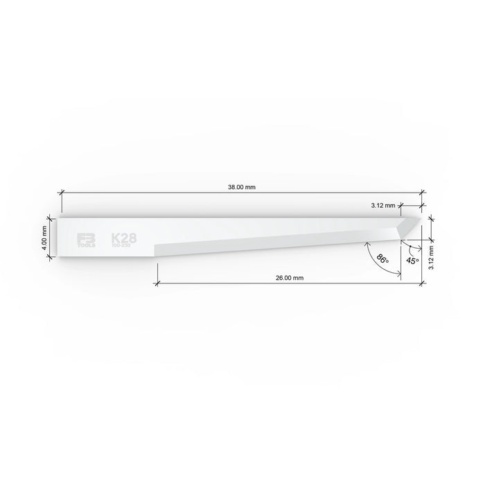 K28 oscillating blade replaces Zund Z28 - measurements 