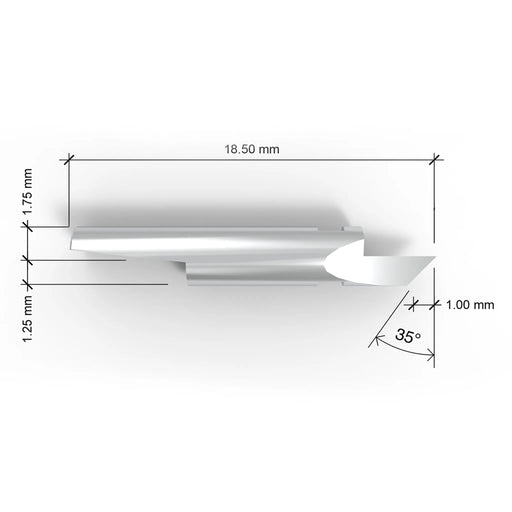 K2 kiss cut drag blade replaces Zund Z2 - dimensions