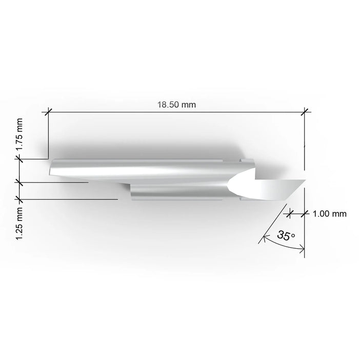 K2 kiss cut drag blade replaces Zund Z2 - dimensions