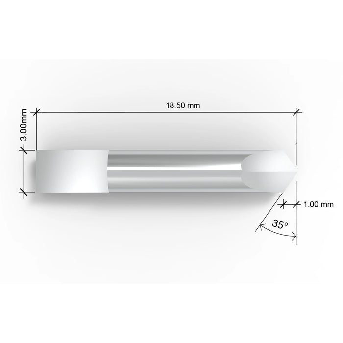 K3 kiss cut blade replaces Zund Z3 3910115 - dimensions