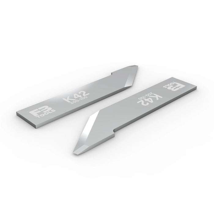 K42 flat stock blade replaces Zund Z42 - iso view