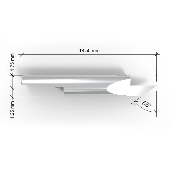 K4 drag blade replaces Zund Z4 and Kongsberg BLD-KC104 - dimensions