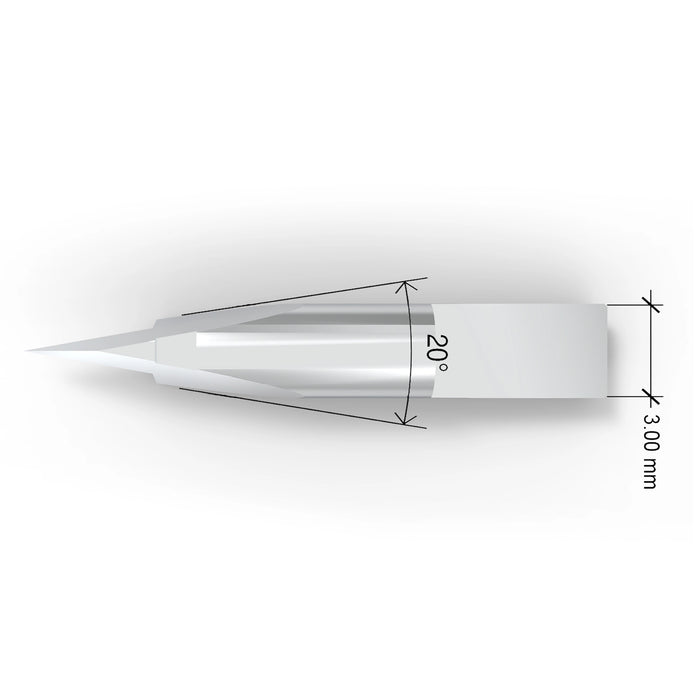 K5 drag blade replaces Zund Z5 - top view