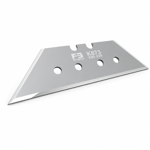 K873 tungsten carbide V-cut blade ISO view with reduced-force cutting edge