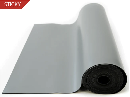 Sealgrip Foam Sticky Mat in Light Gray - 1.0mm adhesive underlayment for routing and cutting on flatbed systems like Zund, Kongsberg, and Multicam.