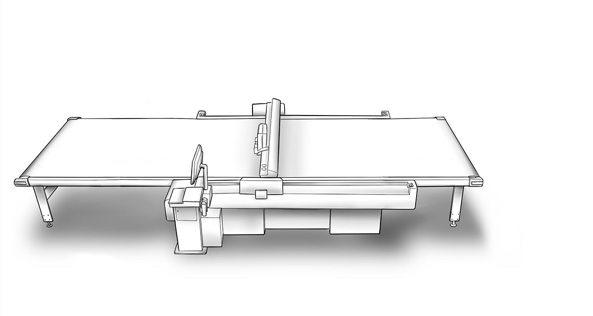 G3 M-1600 - Standard - Conveyor Belt - With full front and half rear conveyor belt extension