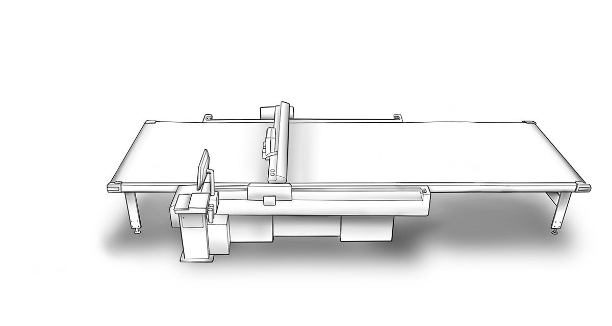 G3 M-2500 - Standard - Conveyor Belt - With half front and full rear conveyor belt extension